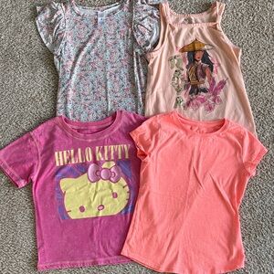 Girls Size 8 Summer Top Bundle 4 Shirts Girls